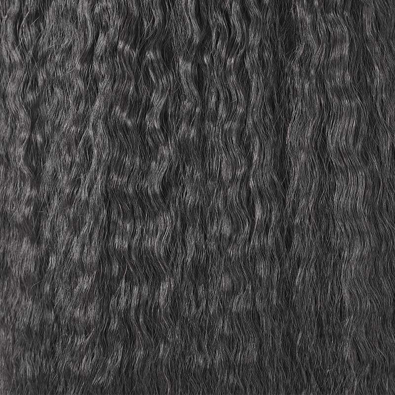 QVR Thick 9PCS Weft Clip In Hair Extensions 5PCS Volumizer Kinky Straight Clip In Human Hair