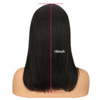 QVR Lace Front Human Hair Wigs 16 Inches Short Straight Wigs For Black Women | Page